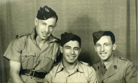 Rafael Behr’s grandfather, Eric Rink (centre), with his brothers in 1946.