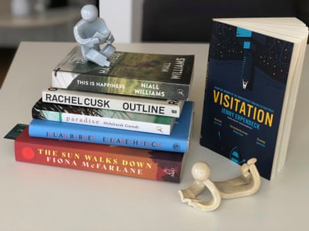 Ruth Wilson’s holiday reads: This is Happiness by Niall Williams; Outline by Rachel Cusk; Paradise by Abdulrazak Gurnah; Julian Barnes by Elizabeth Finch; The Sun Walks Down by Fiona McFarland and Visitation by Jenny Erpenbeck.