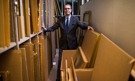 Jamie Martin in the offices of Sotheby’s in New York