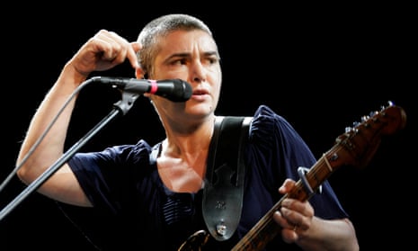 Sinéad O’Connor performs on stage in 2009. 
