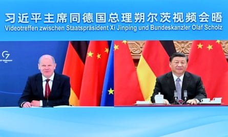 Screengrabs of the two leaders