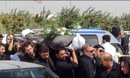 Reza Barati’s funeral in Lumar, Iran