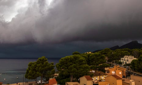 Cloud over Andratx in Mallorca