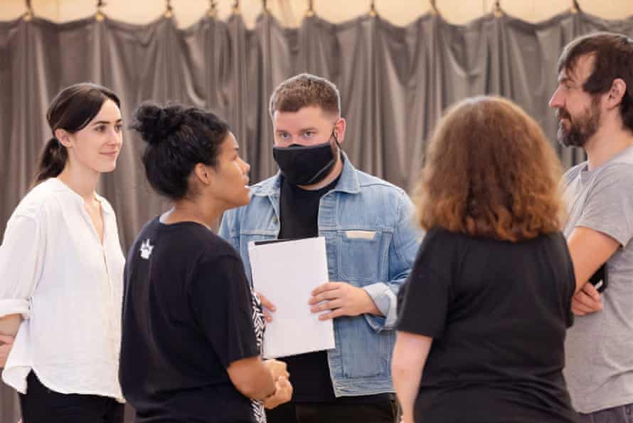 Kip Williams in rehearsal for Julius Caesar.