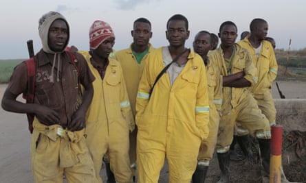 Local deminers in Mozambique