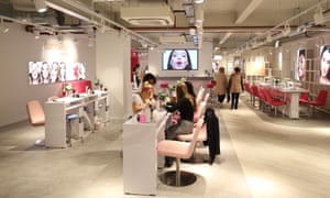 The Birmingham store's beauty salon.