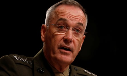 Gen Joseph Dunford, chairman of the US joint chiefs of staff