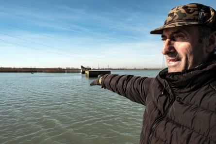 Natale Bergamin, a fisher from Pila, Porto Tolle, on the Po delta