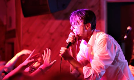 ‘Recharging before our eyes’ … Brett Anderson of Suede (performing as Crushed Kid) at the Moth Club, London, 5 September 2022.
