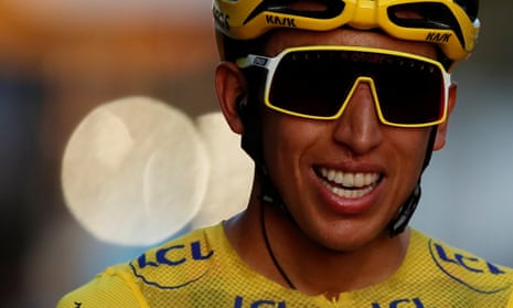 Egan Bernal began riding a mountain bike at seven years old but his father tried to discourage him from pursuing a cycling career.