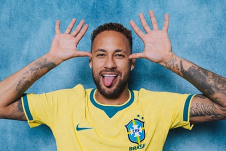 An expressive portrait of Neymar Junior shot by Sarah Stier.