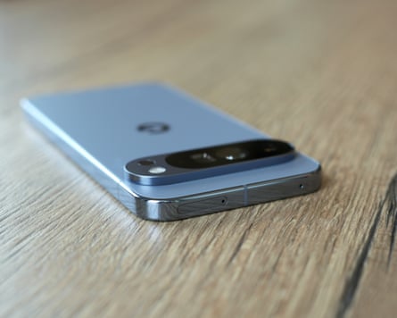 The sim slot in the top of a Pixel 10 Pro XL.