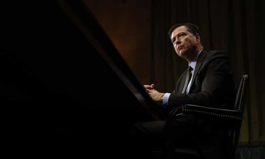Former FBI director James Comey testifies on Capitol Hill in Washington before a Senate judiciary committee hearing.