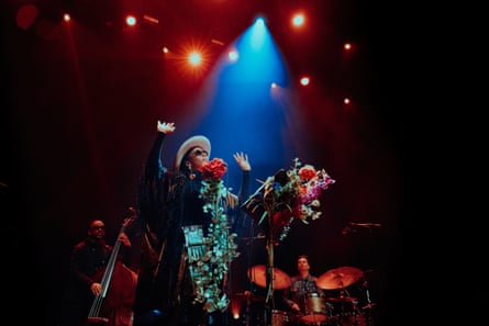 Aja Monet performing at Le Guess Who festival, Utrecht, Holland, in 2024.