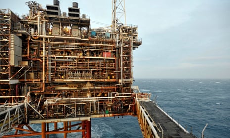 Part of the BP Eastern Trough Area Project oil platform in the North Sea