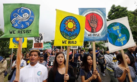 A rally in support of the Global Climate Strike in Quezon City, Philippines, 2019