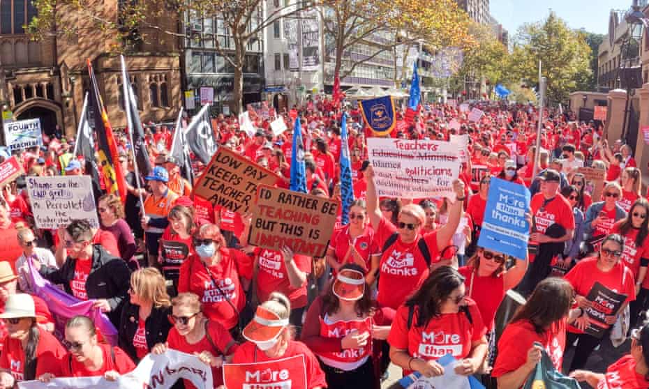 NSW teachers on strike