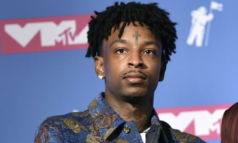 21 Savage in the press room at the MTV Video Music Awards at Radio City Music Hall in New York.
