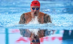 Britain's Adam Peaty in the World Aquatic Championships 100m breaststroke final in Doha