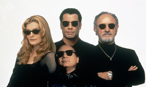 ‘You only get one night’ … Rene Russo, John Travolta, Danny DeVito and Gene Hackman in the 1995 Elmore Leonard adaptation.