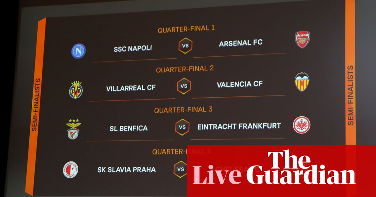 Europa League Quarter Final Draw Arsenal Handed Napoli Test As