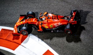 Sebastian Vettel takes a corner in Abu Dhabi last November