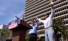 Bernie Sanders rally in LA draws thousands to protest Trump: 'We can't just let this happen'