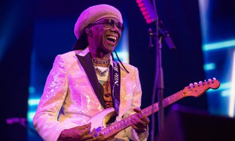 Nile Rodgers performing with Chic in Glasgow.