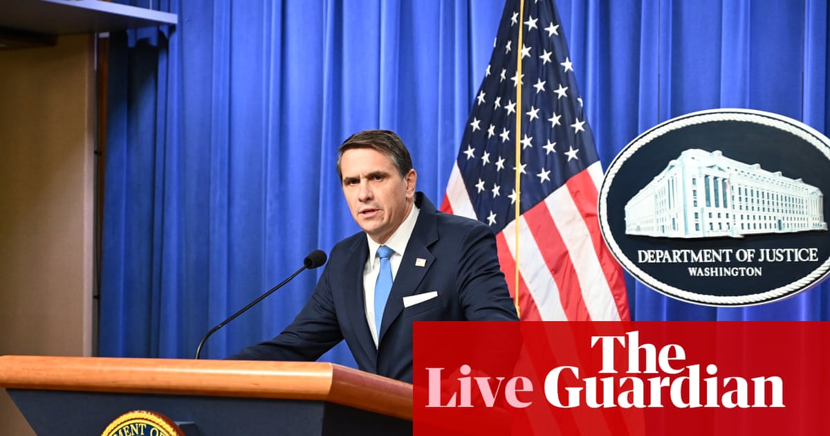 Department of Justice ‘did not protect’ Trump when reviewing Epstein files, says deputy attorney general – US politics live