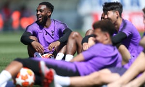 Danny Rose and his Tottenham teammates looked relaxed during preparations in Madrid for the Champions League final.