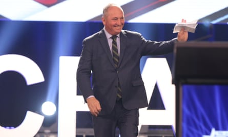 Former deputy prime minister Barnaby Joyce at CPAC.