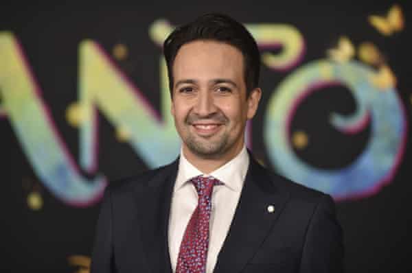 Lin-Manuel Miranda at the world premiere of Encanto.