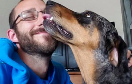 Alex Pretti with his dog.