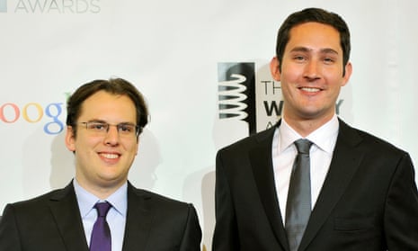 Instagram founders Mike Krieger, left, and Kevin Systrom.