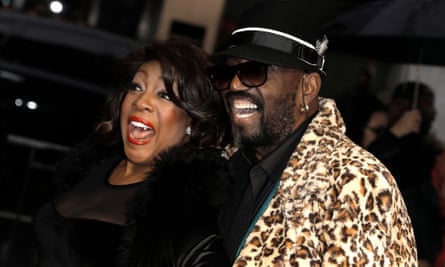 Wilson with Otis Williams on the opening night of the musical Ain’t too Proud: The Life and Times of the Temptations at the Imperial theatre in New York, 2019.