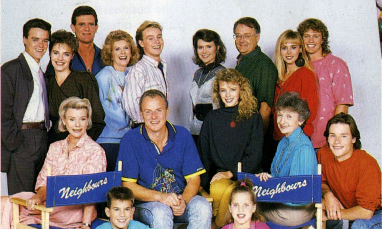 The Melbourne legacy … the iconic Neighbours lineup circa 1988.