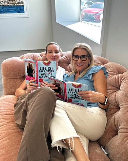 two women with books