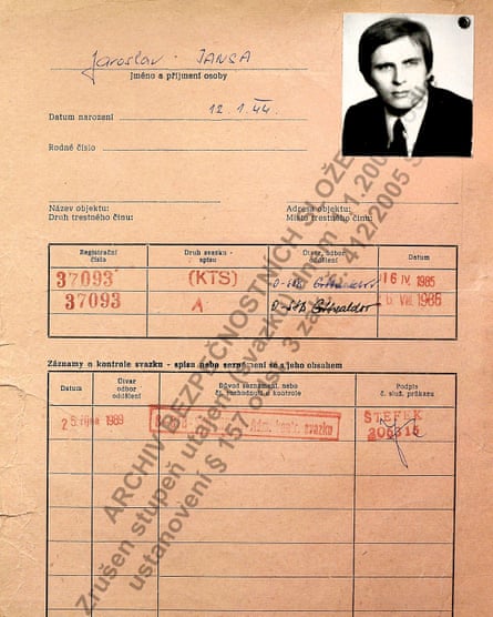 The StB security file of Jaroslav Jansa, who reported on Trump in the 1980s while he was married to Ivana.