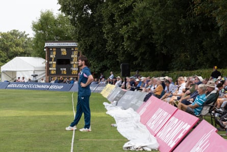 A wide position during Middlesex’s crippled against Somerset astatine Radlett successful nan One-Day Cup.