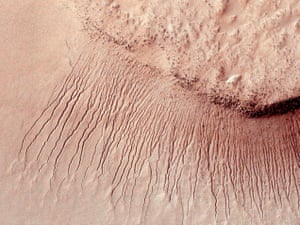 Second genesis … suggested evidence of water flow on Mars