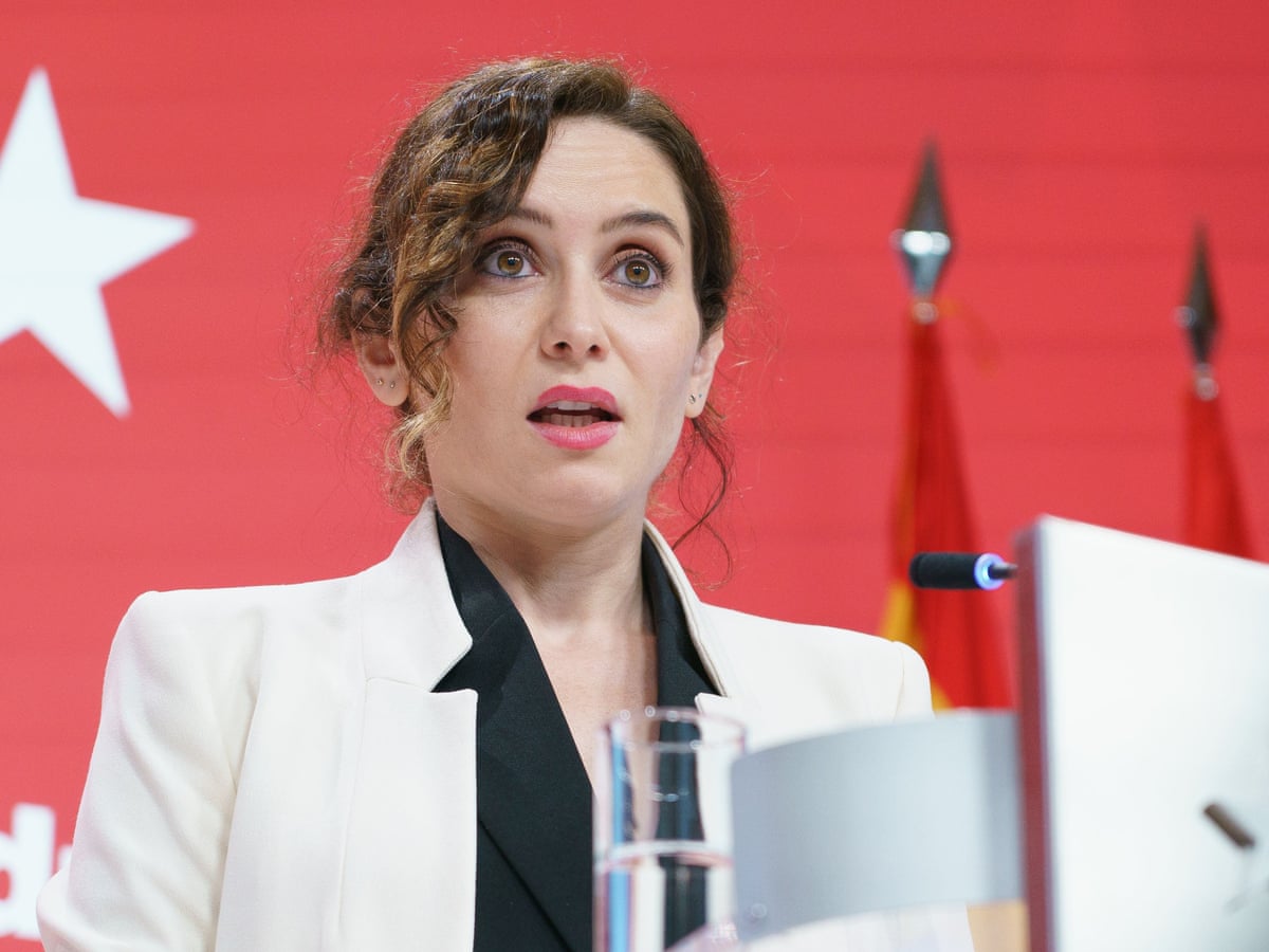 Madrid's president accuses own party leader of 'cruel' smear campaign | Spain | The Guardian