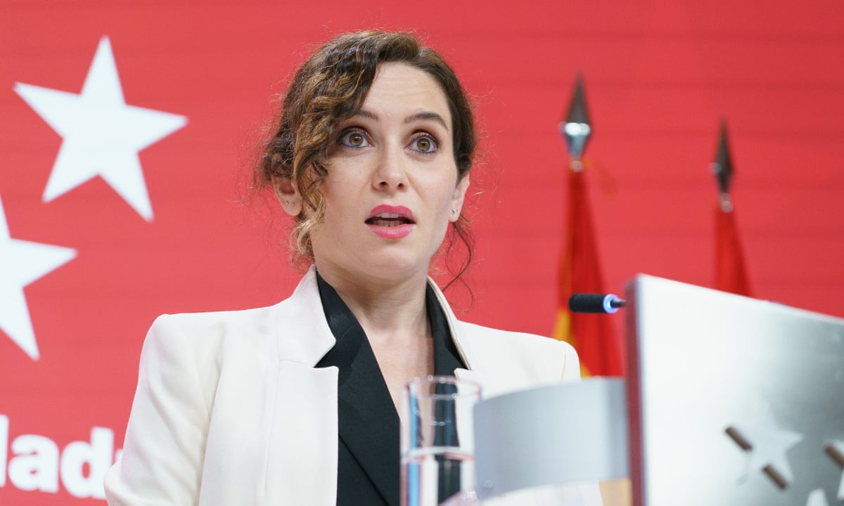 Madrid's president accuses own party leader of 'cruel' smear campaign | Spain | The Guardian
