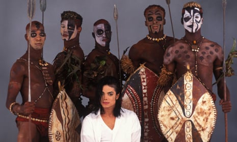 Michael Jackson on the set of Black or White.
