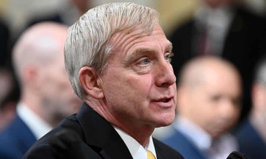 Former Acting Deputy Attorney General Richard Donoghue testifies during the fifth hearing by the House Select Committee to Investigate the January 6th Attack on the US Capitol in the Cannon House Office Building in Washington, DC, on June 23, 2022.