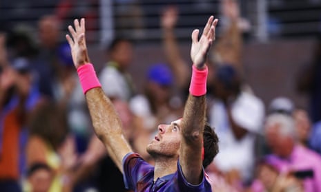 ***BESTPIX*** 2017 US Open Tennis Championships - Day 8<br>***BESTPIX*** NEW YORK, NY - SEPTEMBER 04:  Juan Martin del Potro of Argentina celebrates after defeating Dominic Thiem of Austria in their fourth round Men's Singles match on Day Eight of the 2017 US Open at the USTA Billie Jean King National Tennis Center on September 4, 2017 in the Flushing neighborhood of the Queens borough of New York City.  (Photo by Clive Brunskill/Getty Images)
