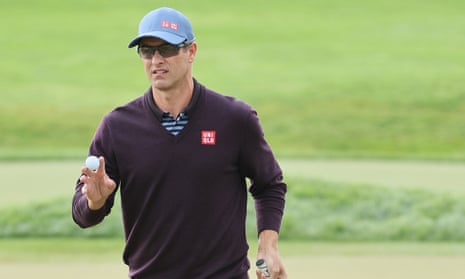 Adam Scott is making a move.