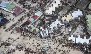 A photo provided by the Dutch Defense Ministry showing storm damage in the aftermath of Hurricane Irma, in St. Maarten.