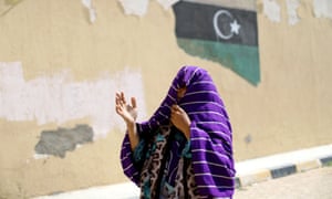 A displaced Libyan woman in Tripoli