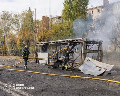 Handout photograph released by the Ukrainian State Emergency Service.