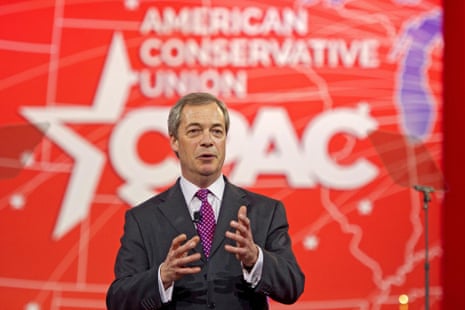 Nigel Farage at CPAC in Marlyand, US